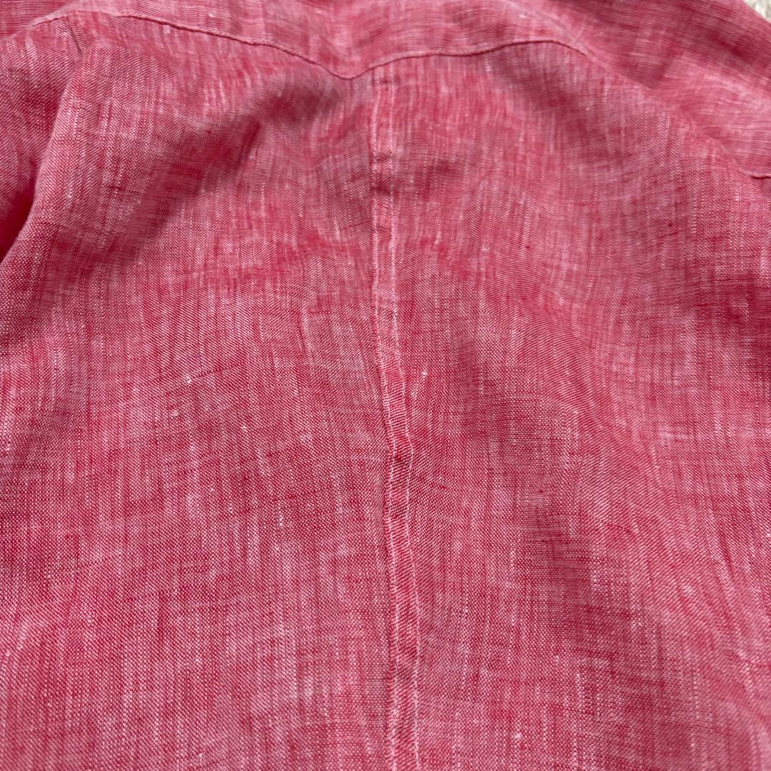 フランクアンドアイリーン　リネンシャツワンピース　ロングシャツ　スキッパーシャツ