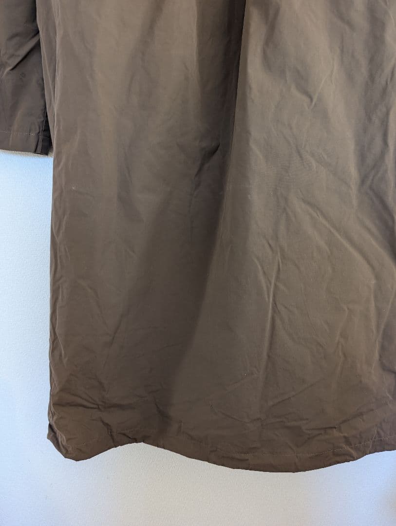 ブラウン フラワープリント ロングコート