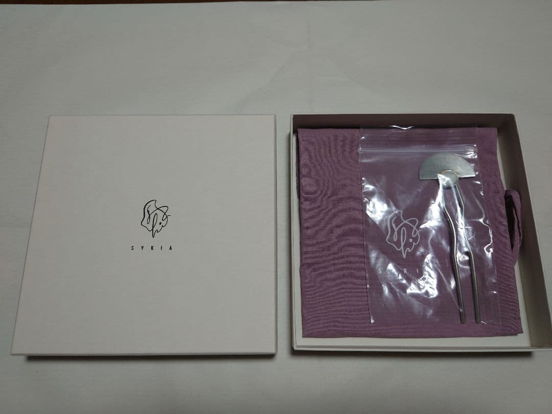 新品未使用　SYKIA 真鍮ムーンストーンヘアフォーク