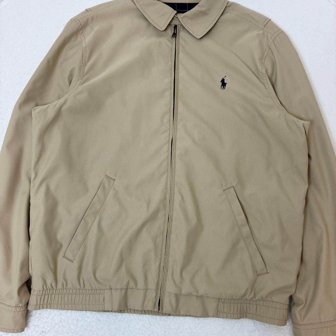 ポロラルフローレン　スウィングトップ　ベージュ　ポニー刺繍　総裏地　Sサイズ