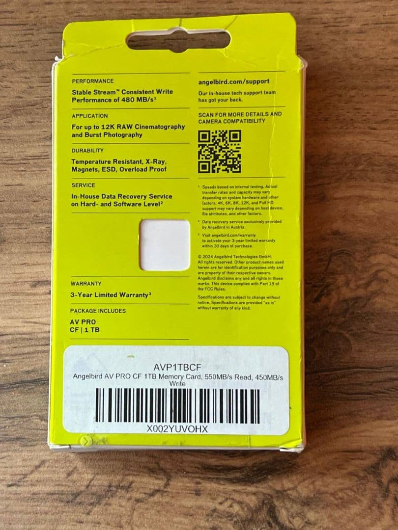 その他 Angelbird AV PRO CF 1TB CFast 2.0