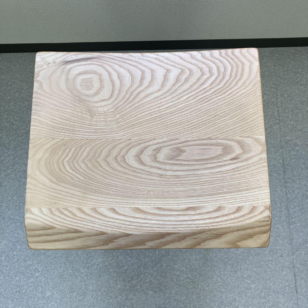 スツール・椅子　木製チェアー　鉄製脚　中古品