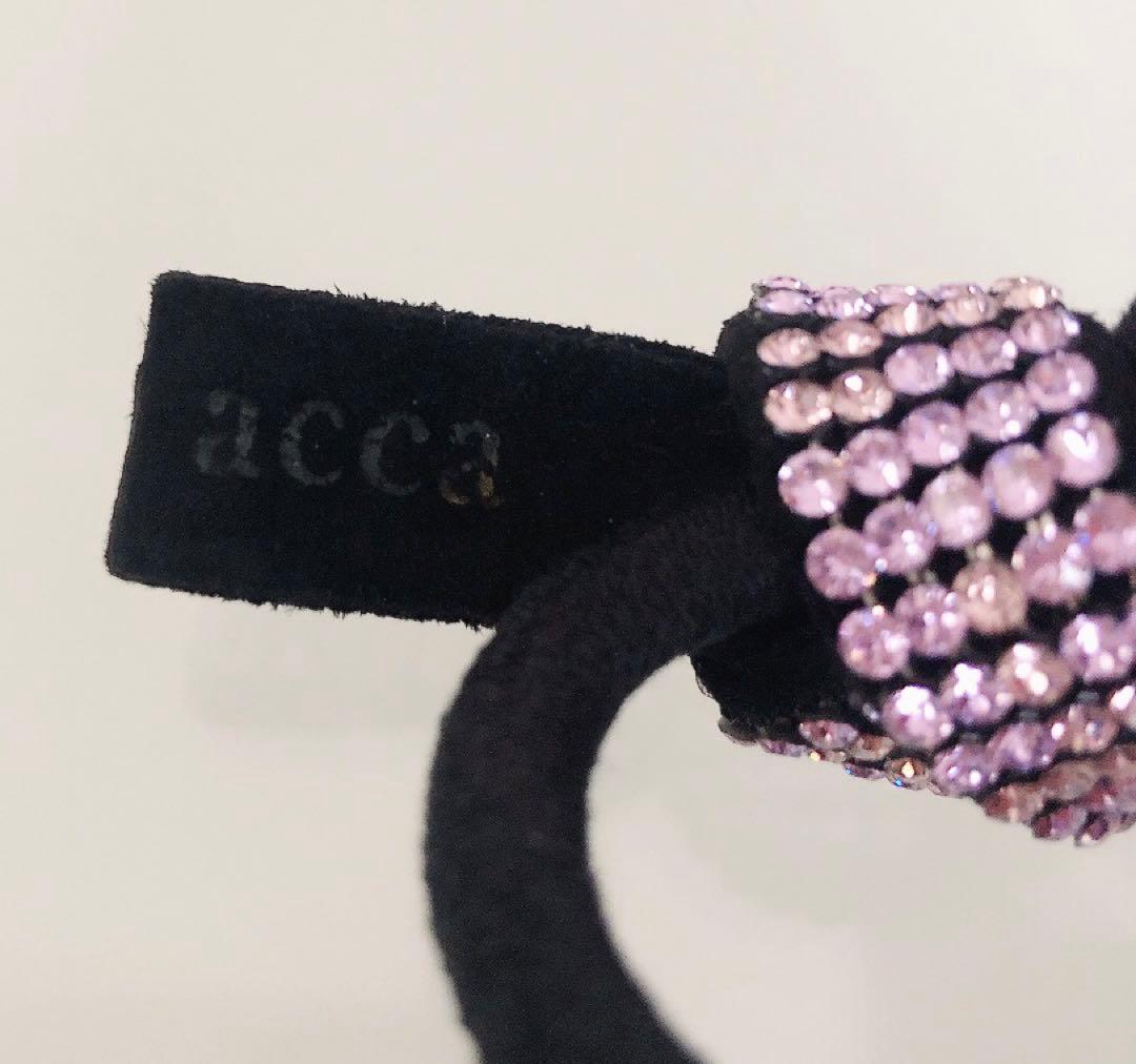 acca リボンゴム　ピンク　美品