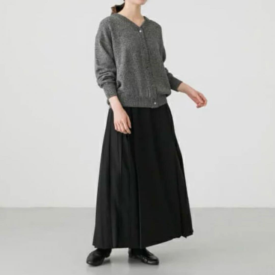 かぐれ　ラッププリーツスカート　黒　ブラック