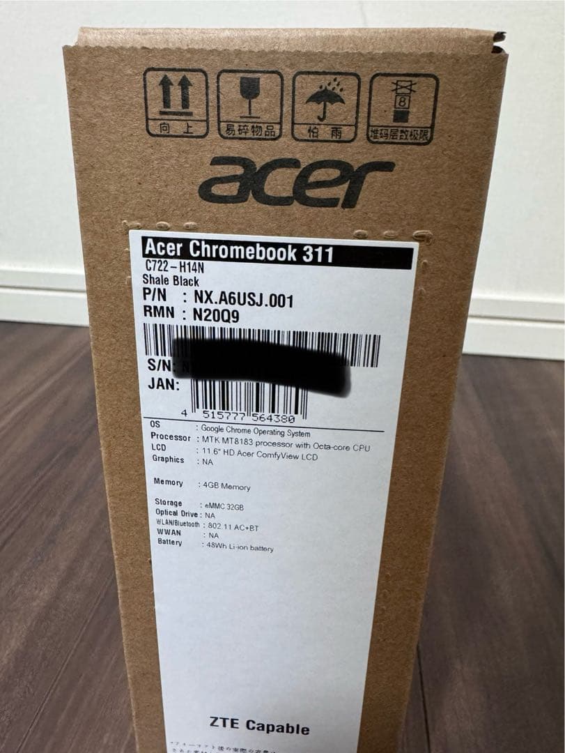 Chromebook本体 Acer Chromebook 311 Shale Black