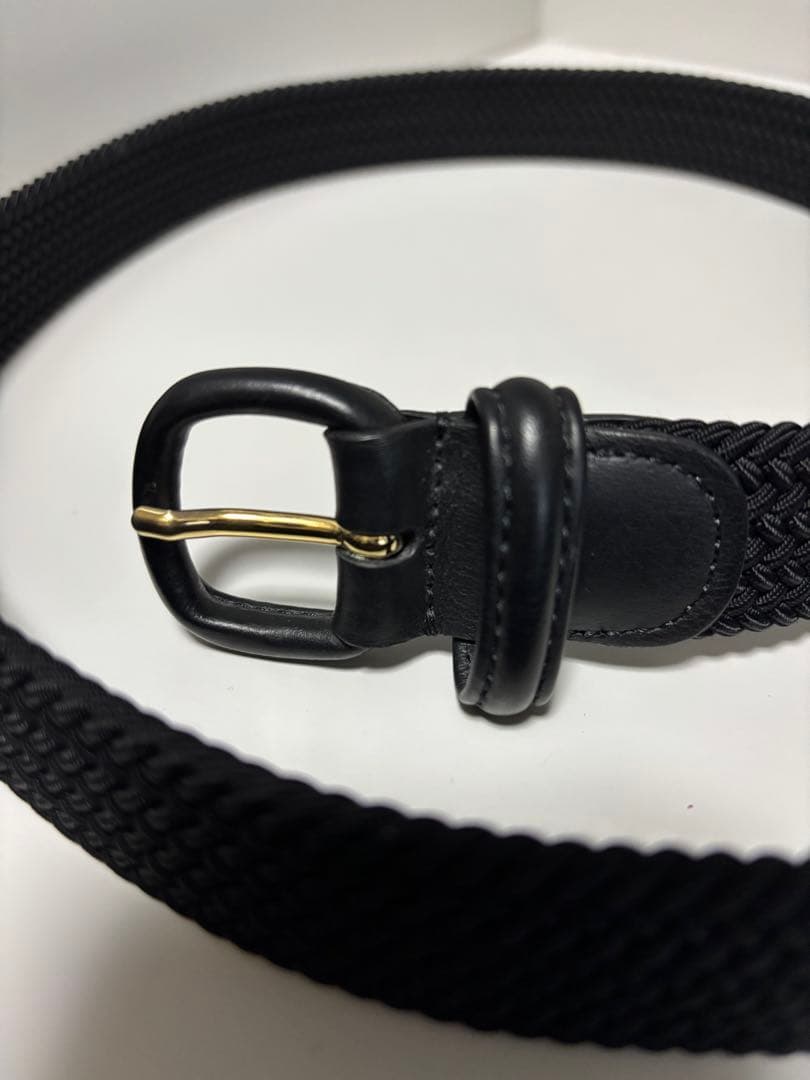 ANDERSONS メッシュベルト ブラック M