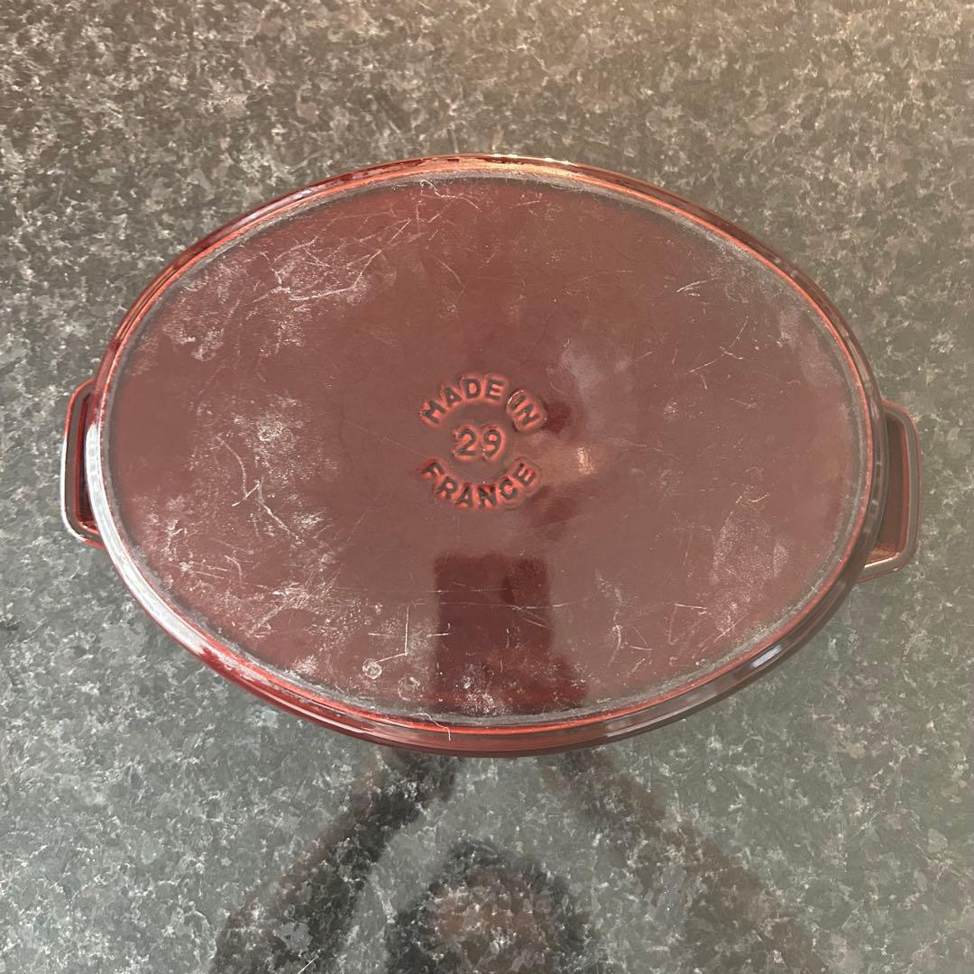 STAUB LA COCOTTE グレナディンレッド オーバル両手鍋29cm