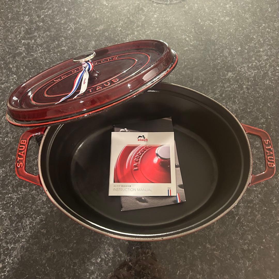 STAUB LA COCOTTE グレナディンレッド オーバル両手鍋29cm