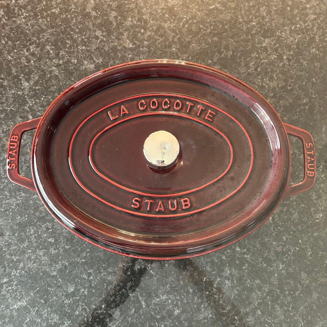 STAUB LA COCOTTE グレナディンレッド オーバル両手鍋29cm