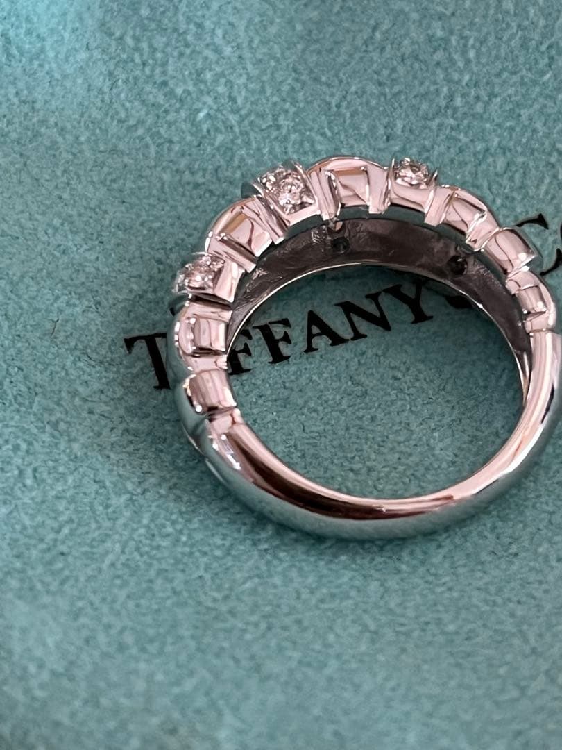 Tiffany & Co. ダイヤ　ウォーブンリング　ホワイトゴールド　10号