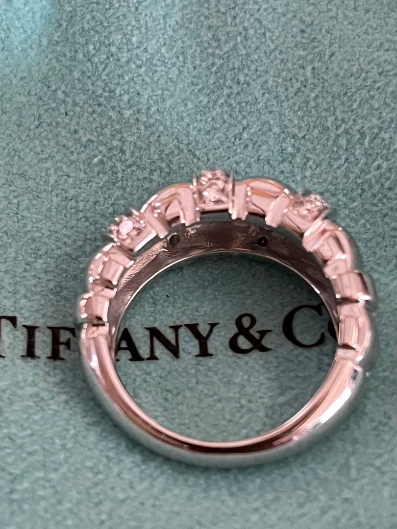 Tiffany & Co. ダイヤ　ウォーブンリング　ホワイトゴールド　10号