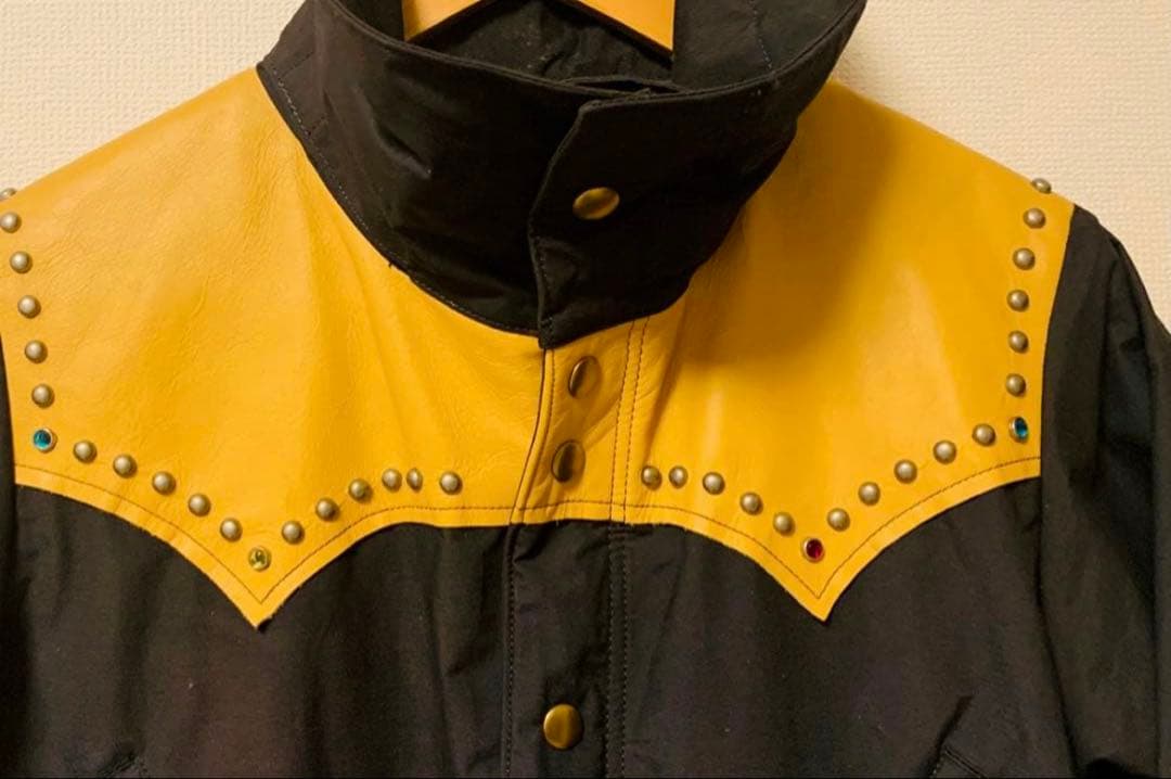 ロッキーマウンテン×ロンハーマン　　マウンテンパーカー　36 スタッズ　レザー