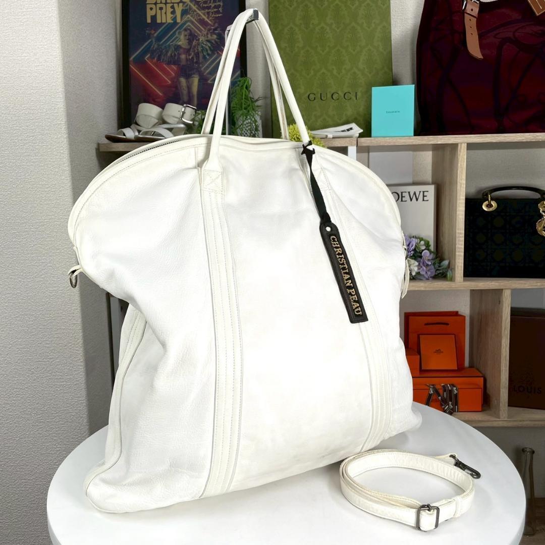 美品 希少 archive Christian peau オールレザー 大容量