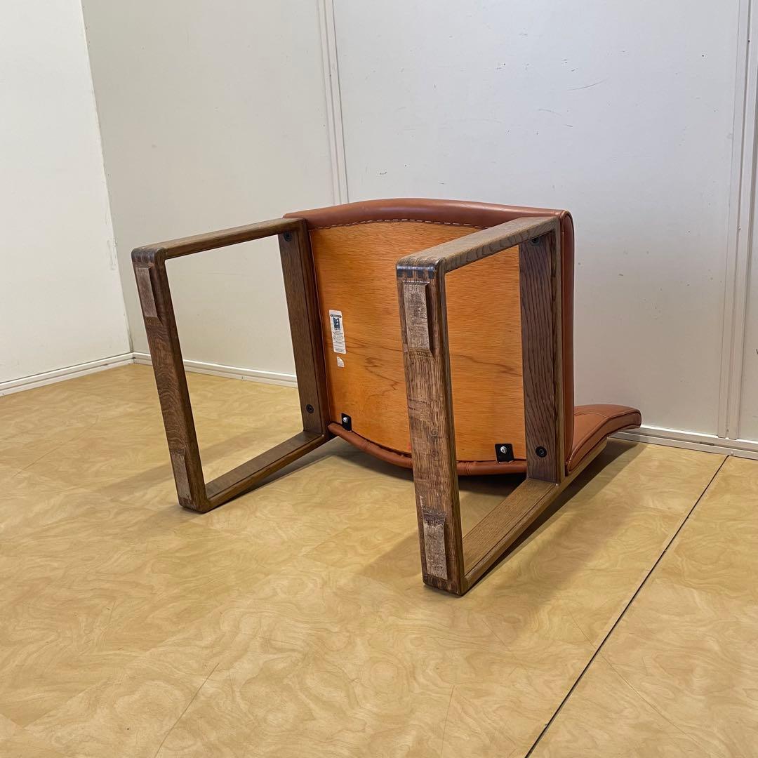 カンディハウス ボルス② 本革チェア レザー椅子 ソファ 旭川家具 北欧スタイル