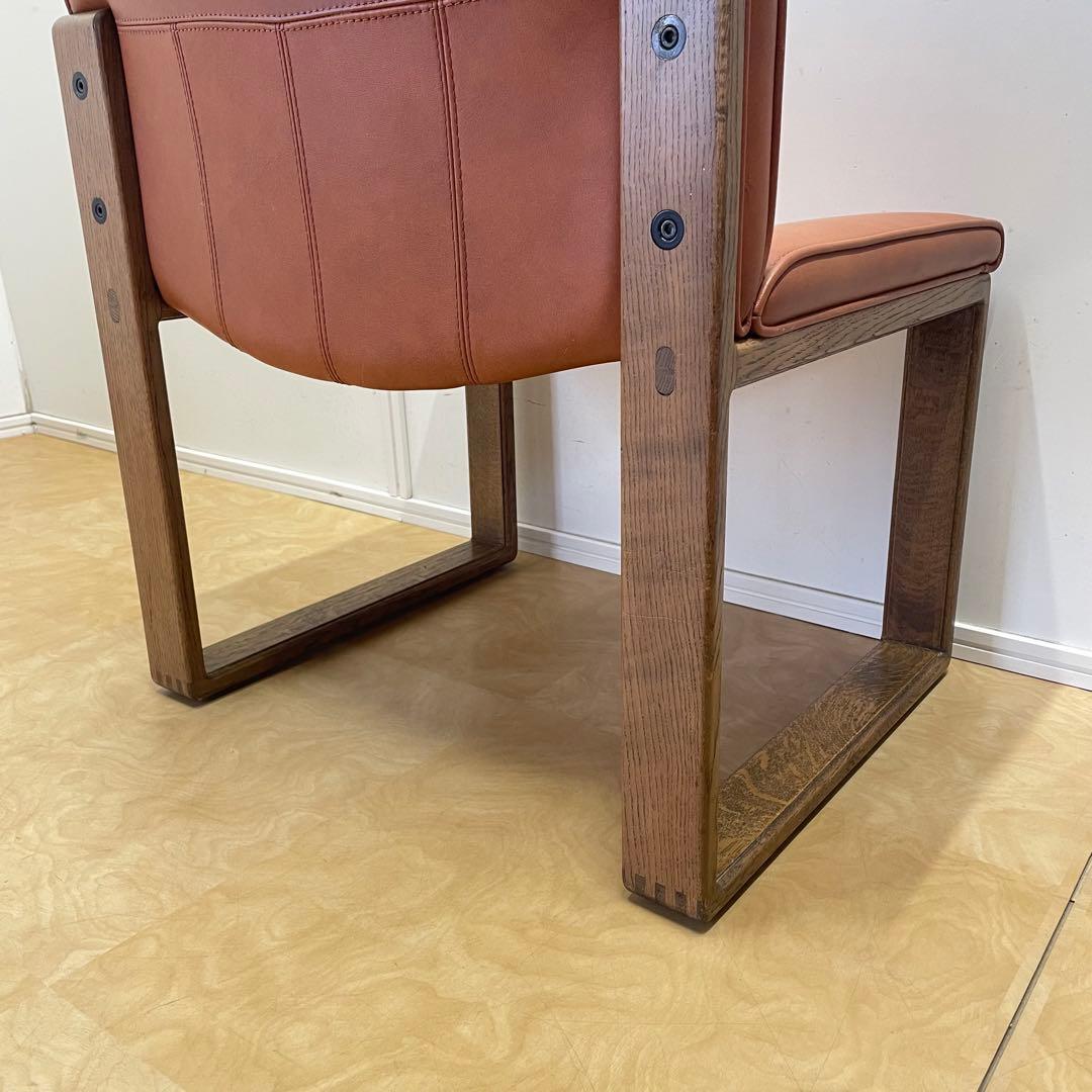 カンディハウス ボルス② 本革チェア レザー椅子 ソファ 旭川家具 北欧スタイル