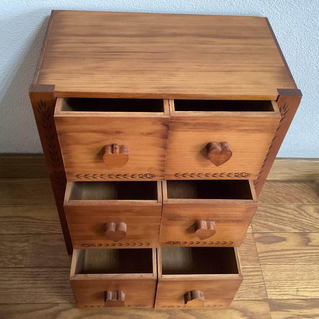 カントリー雑貨　木製　小物入れ