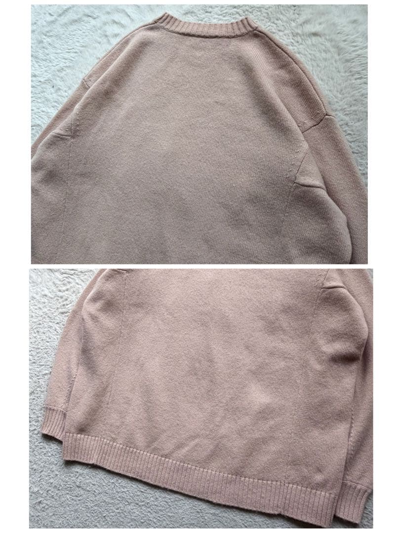 美品✨マックスマーラ ニット ウールカシミヤ 1951ロゴ ピンク M 23AW