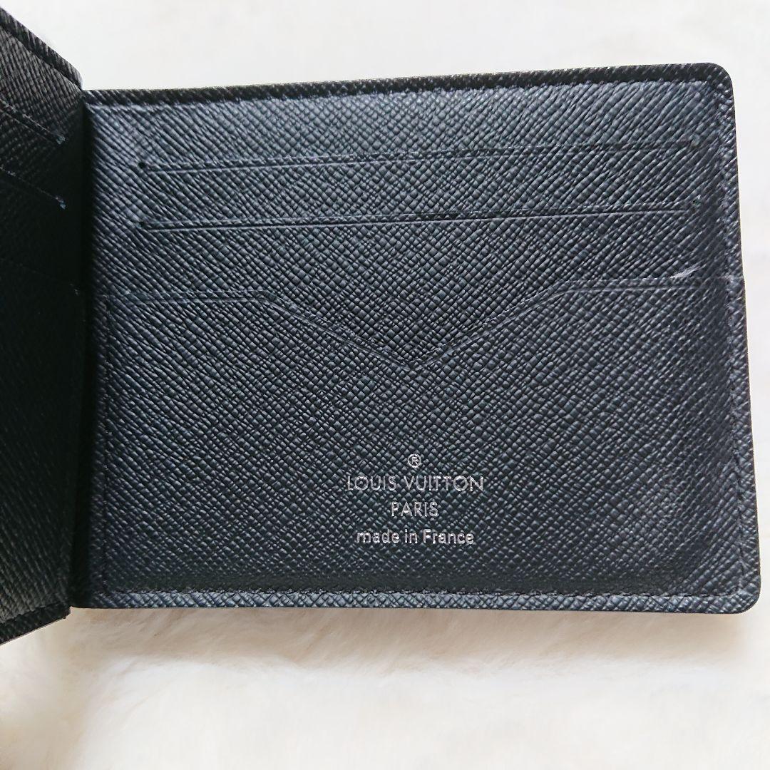 【美品】ルイヴィトン マネーグリップ タイガ ポルトフォイユ パンス ブラック