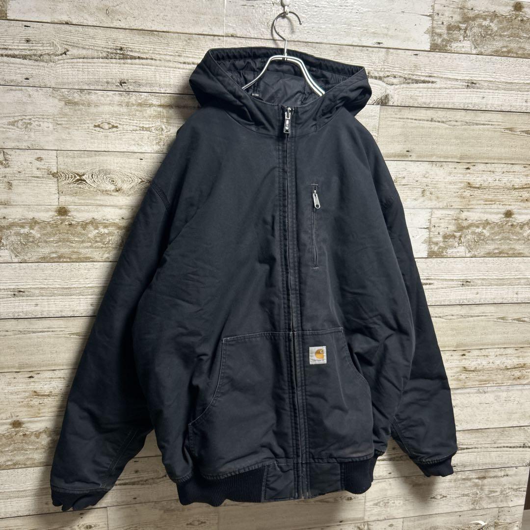 141【希少XLサイズ】カーハート☆ロゴタグ　即完売品　アクティブジャケット