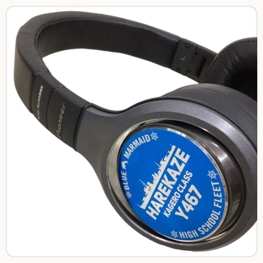 【美品】パイオニア ハイスクールフリート ヘッドホン ブラック ブルー コラボ
