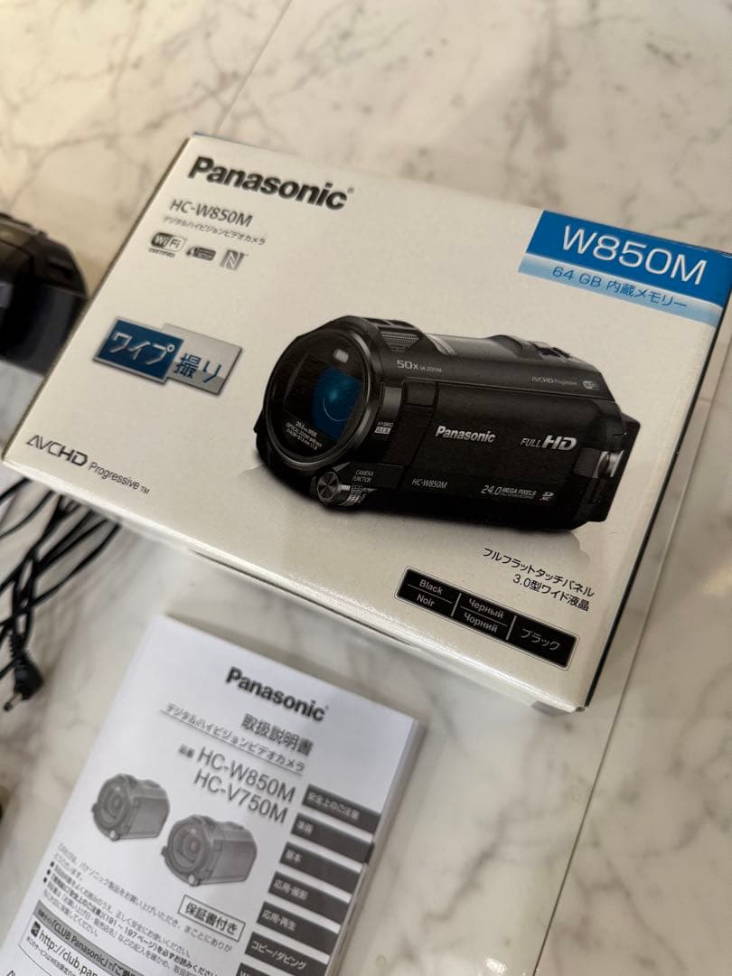 Panasonic HC-W850M ビデオカメラ カメラケース 三脚セット販売