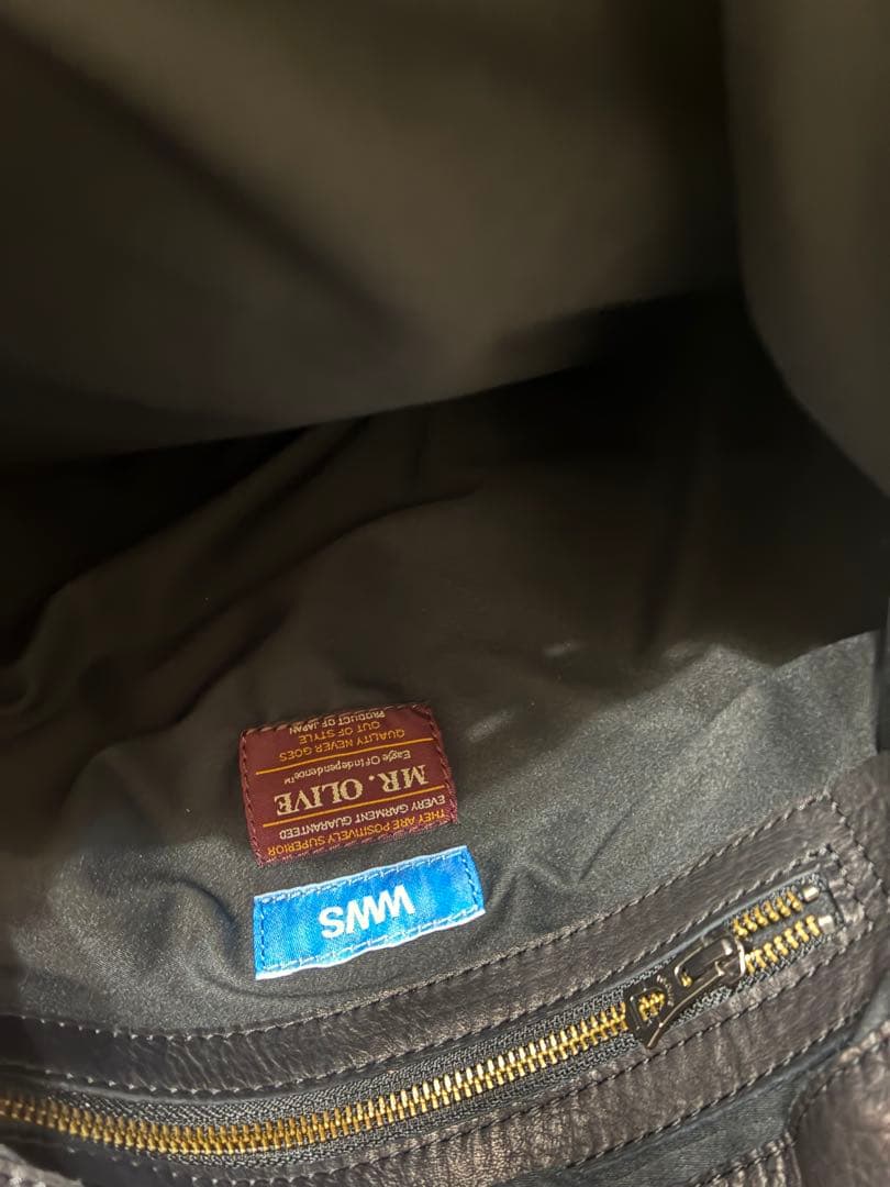 MR.OLIVE ミスターオリーブ 本革 トートバッグ ウォータープルーフ