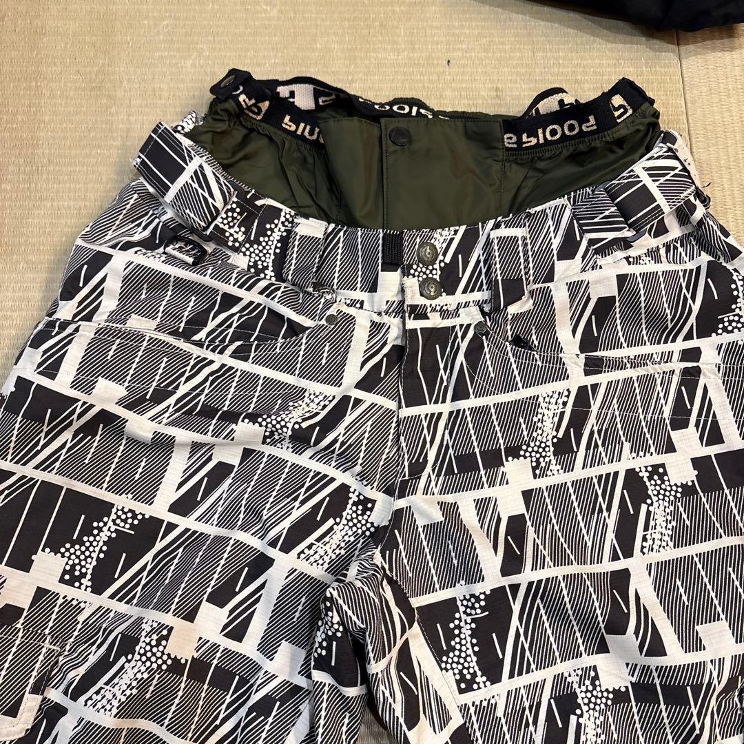 スノーボードウェアセット（ジャケット・パンツ・グローブ）　ブルーブラッド