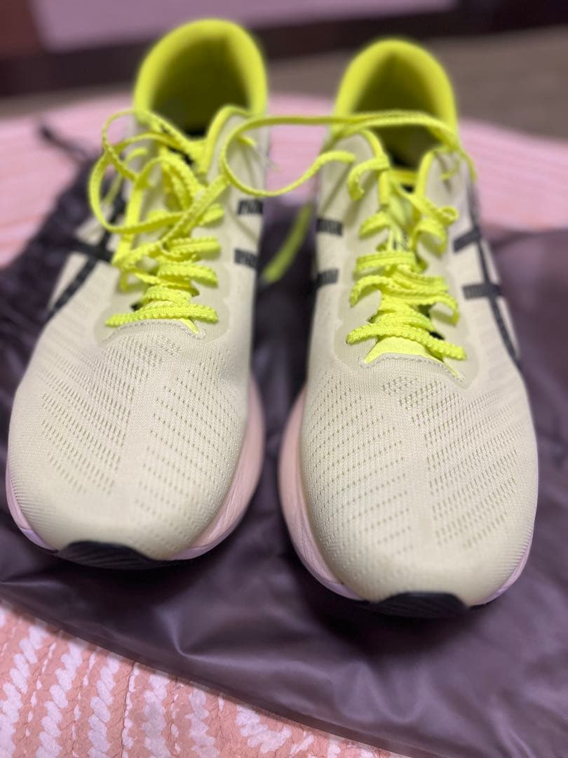 超美品アシックス　S4 yogiri 28cm ライムグリーン