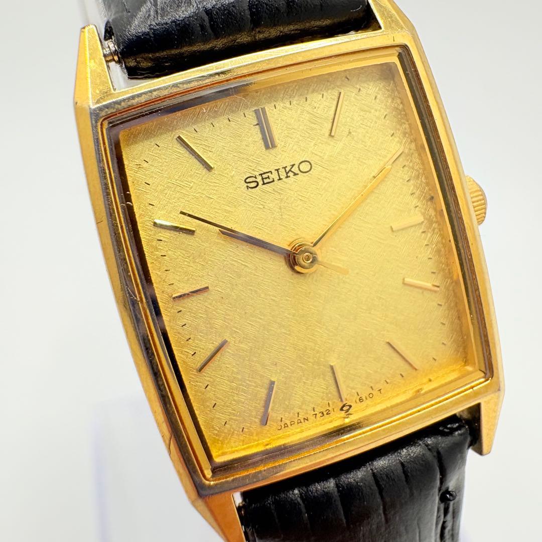 美品★稼働 新品電池 SEIKO セイコー 腕時計 ゴールド コンビ 希少品