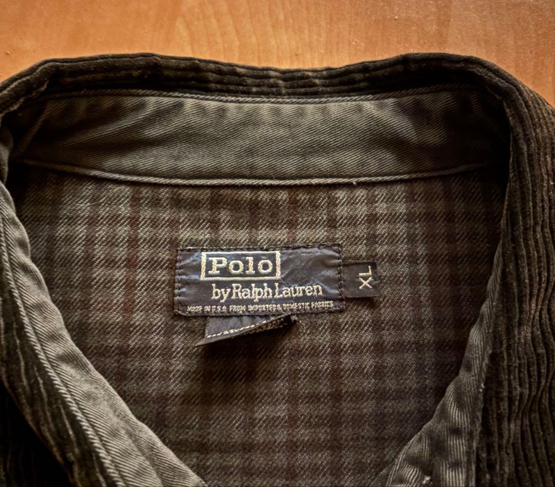 90s usa製　ラルフローレン　オールブラック　スイングトップ　ボロ　フェード