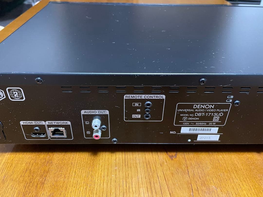 DENON DBT-1713UD ユニバーサルブルーレイディスクプレーヤー