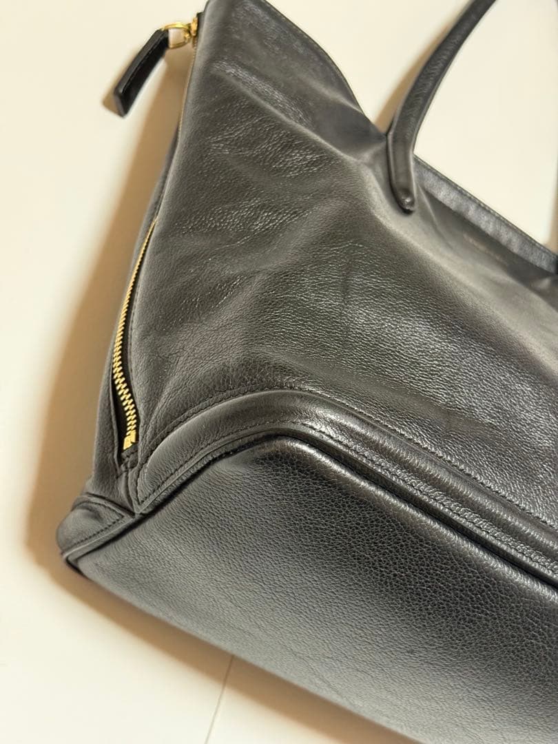 アレキサンダーマックイーン リアルレザー トートバッグ ブラック