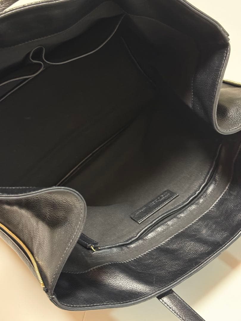 アレキサンダーマックイーン リアルレザー トートバッグ ブラック