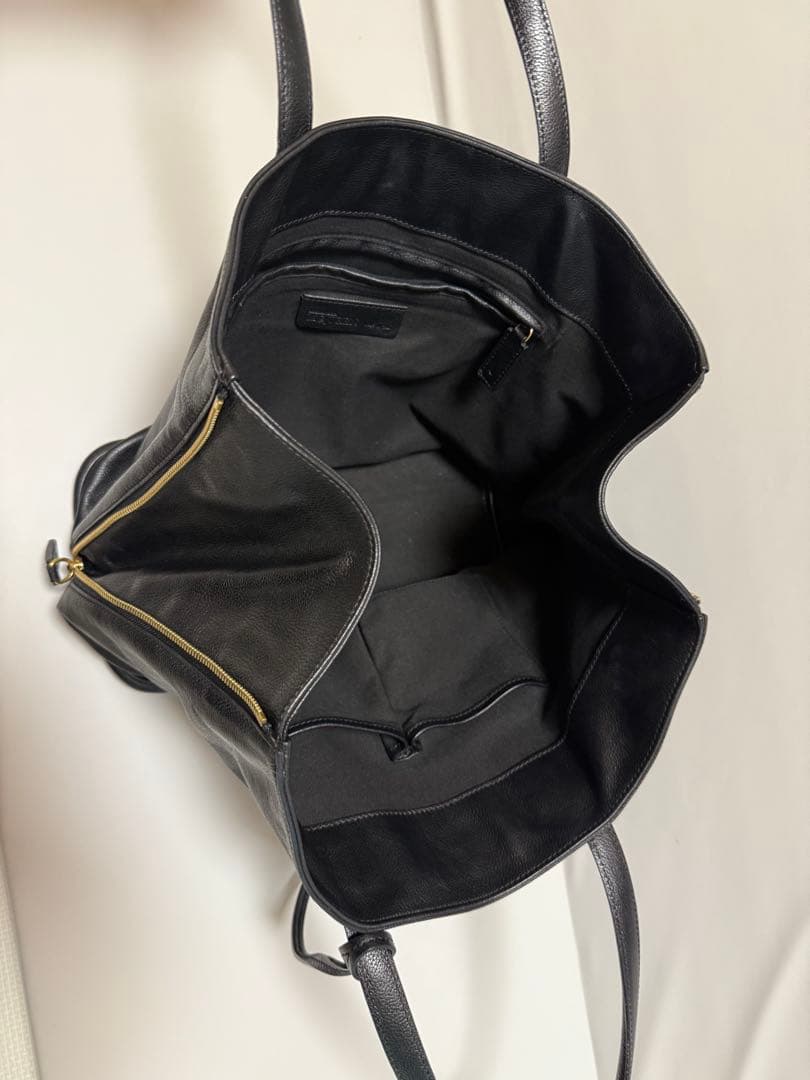 アレキサンダーマックイーン リアルレザー トートバッグ ブラック