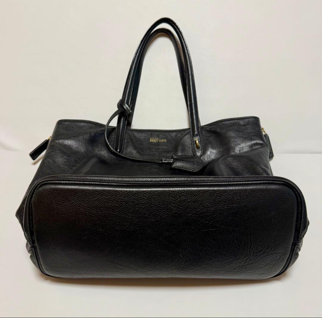 アレキサンダーマックイーン リアルレザー トートバッグ ブラック