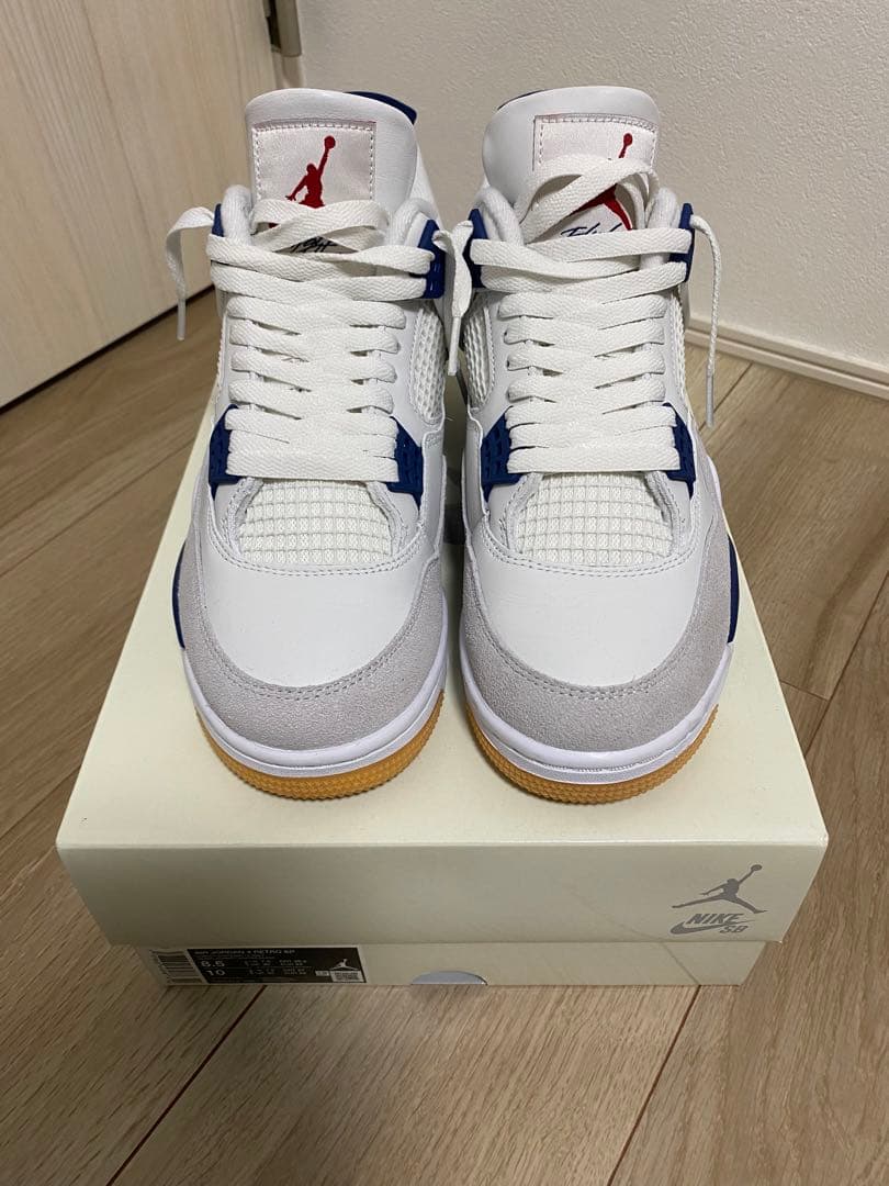 j*2様 Nike SB Air Jordan 4 ホワイト/ブルー　26.5セ
