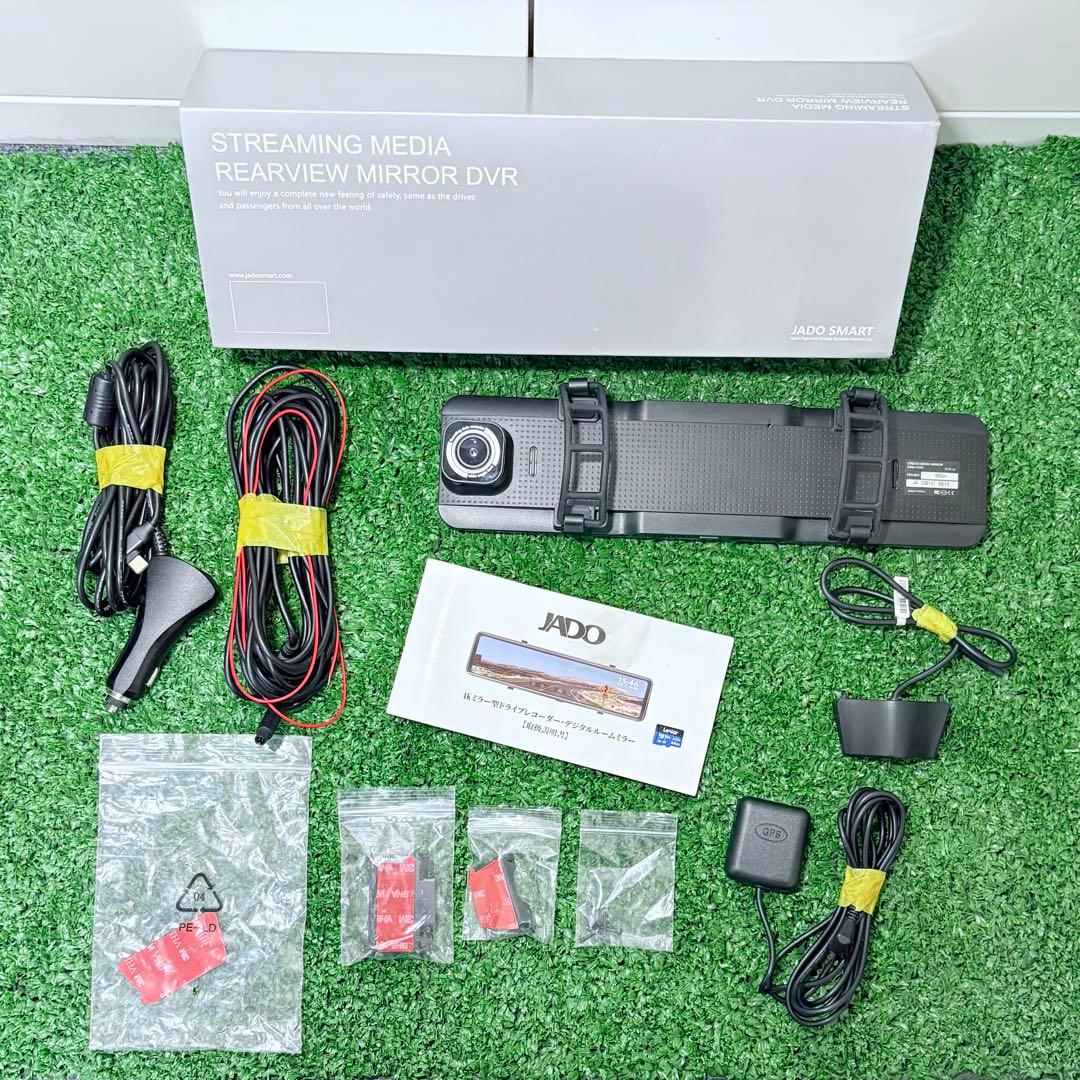 JADO ミラー型前後ドライブレコーダーG850+ おまけ付き