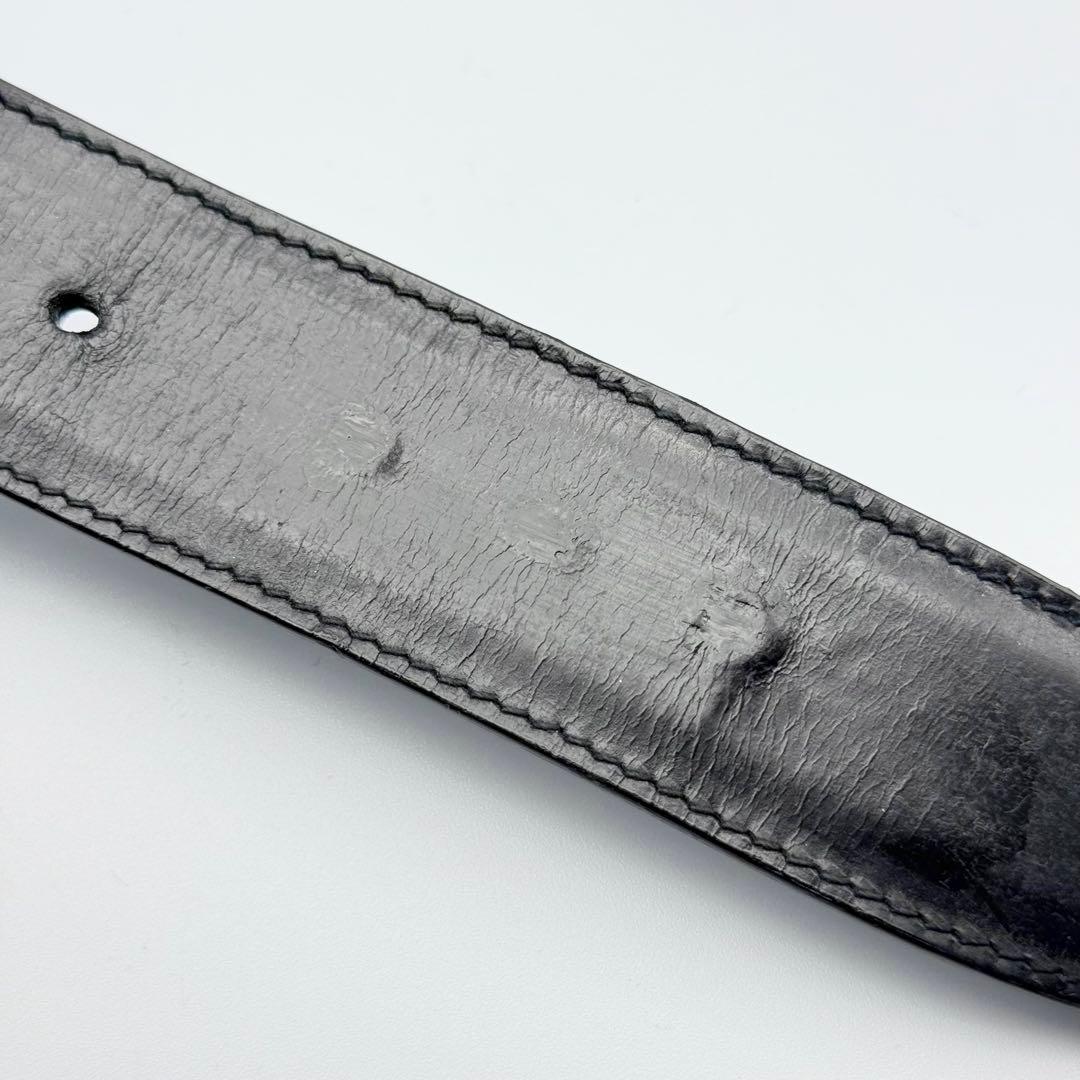 GUCCI グッチ ベルト Gバックル 純正ベルト シルバー金具 ユニセックス