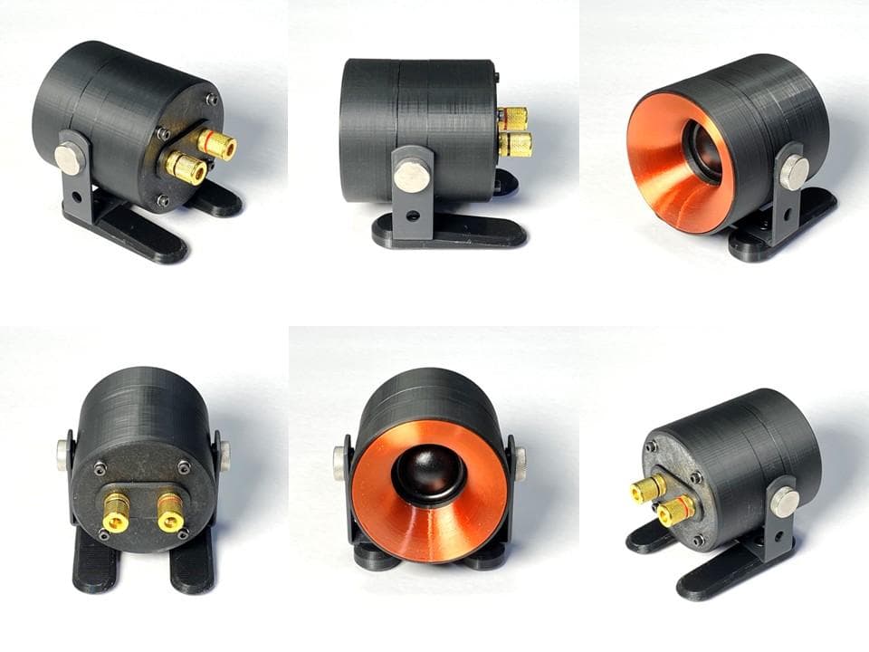 アドオン■高能率97dBホーンツイーター2個セット■ブラック/ブロンズGHK02