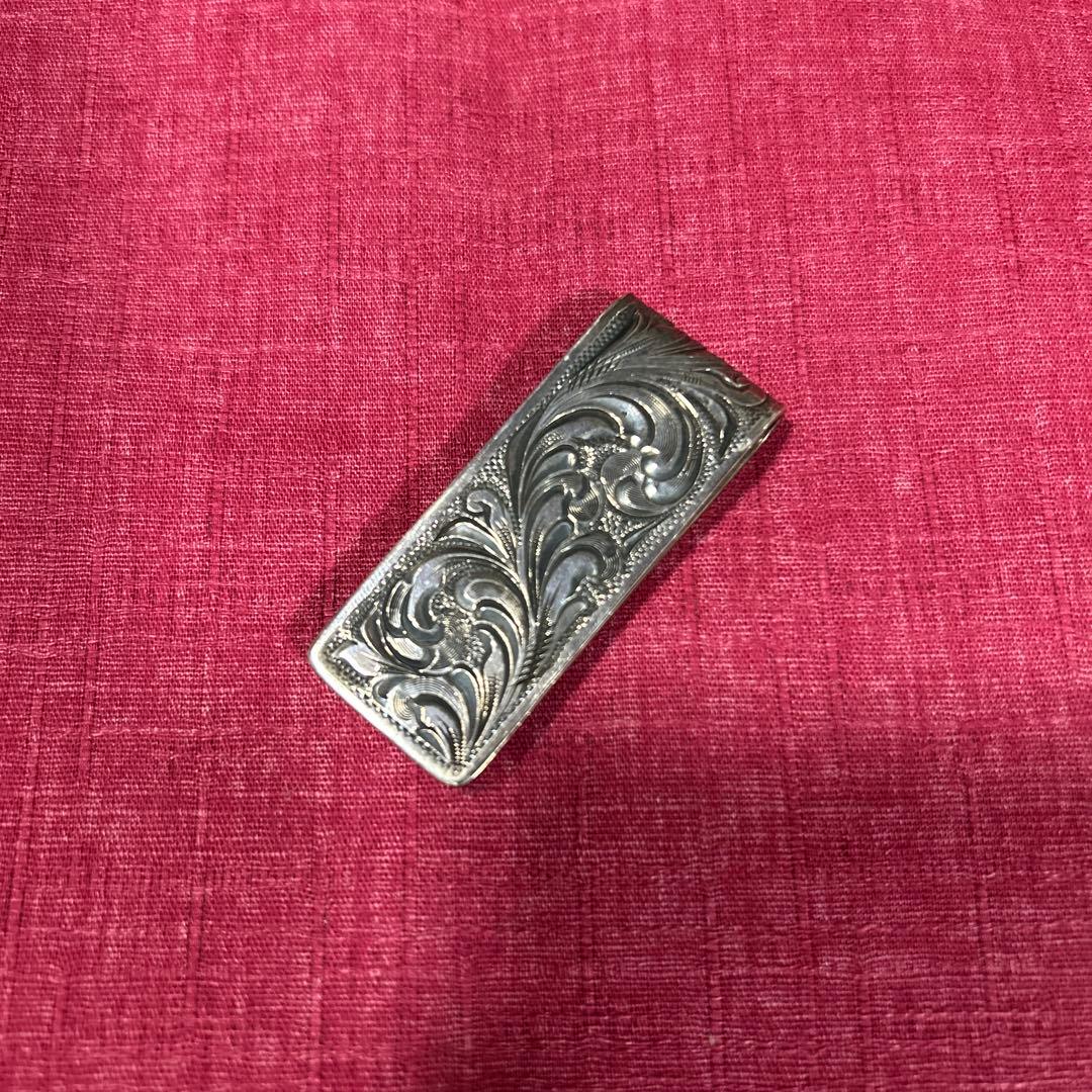 FUNNY ファニー　ハンドエングレーブ　マネークリップ　シルバー925