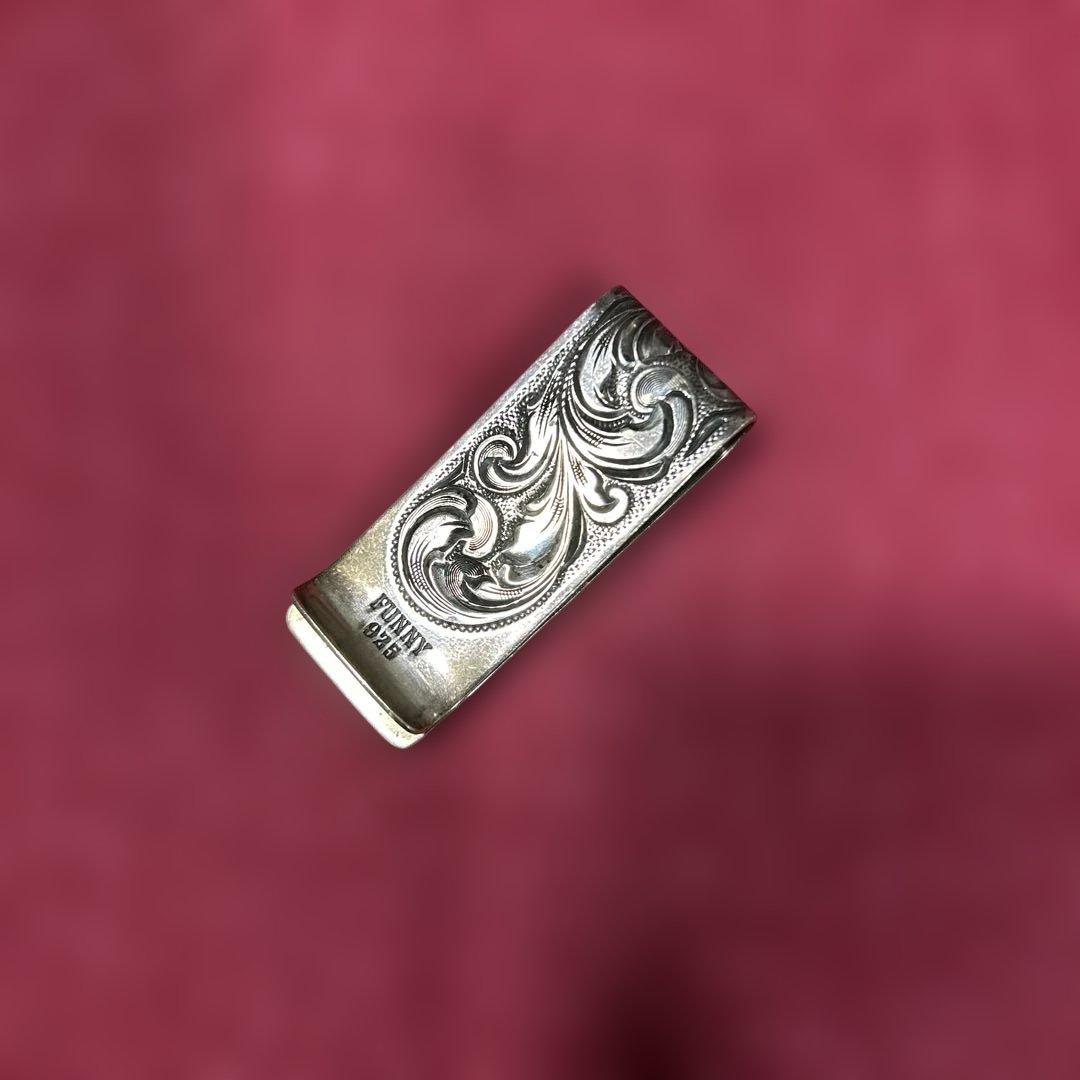 FUNNY ファニー　ハンドエングレーブ　マネークリップ　シルバー925