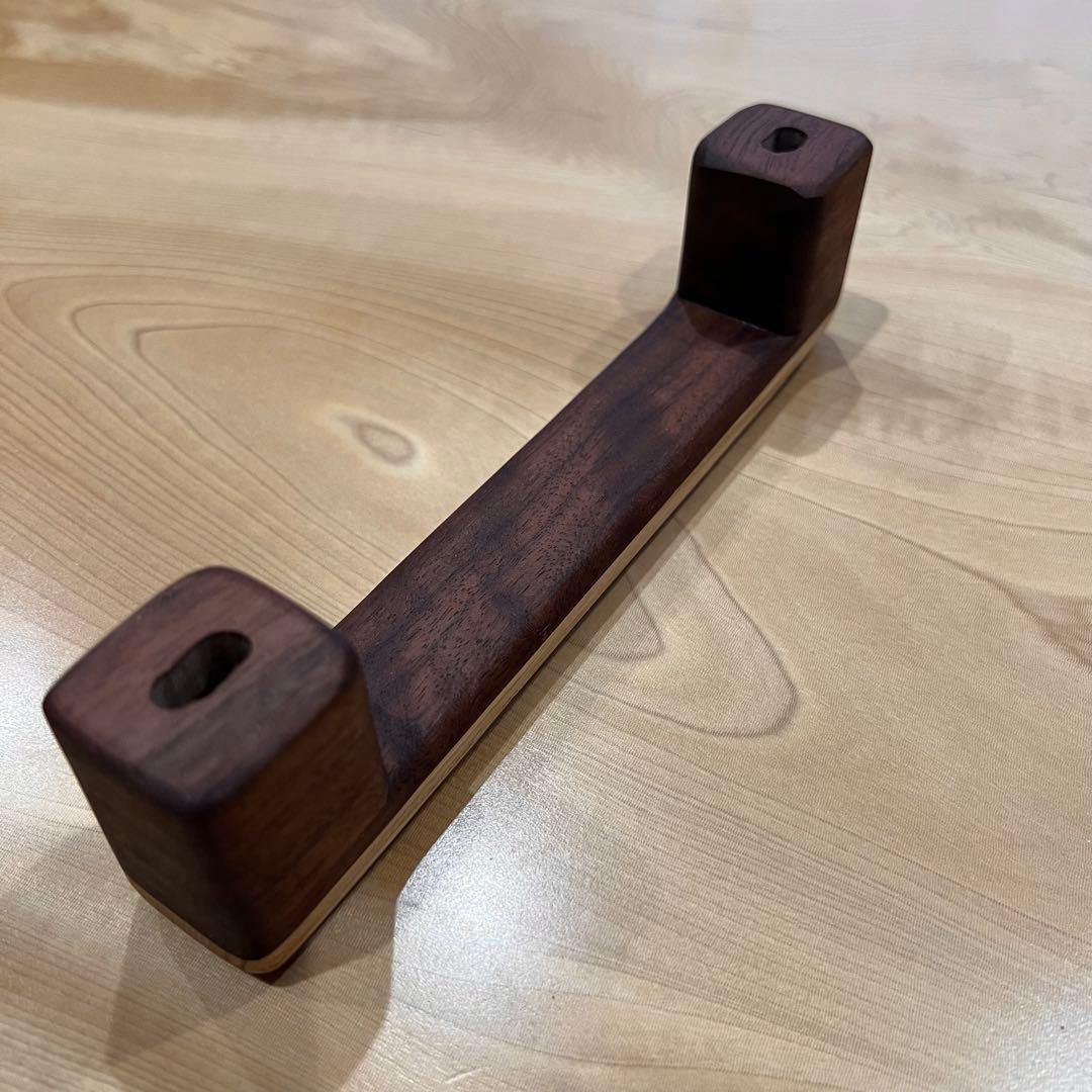 木製アシストグリップ(ウォルナット&チェスナット) ハイエース　Aピラー&頭上用