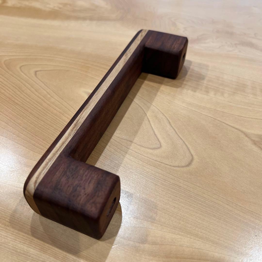 木製アシストグリップ(ウォルナット&チェスナット) ハイエース　Aピラー&頭上用