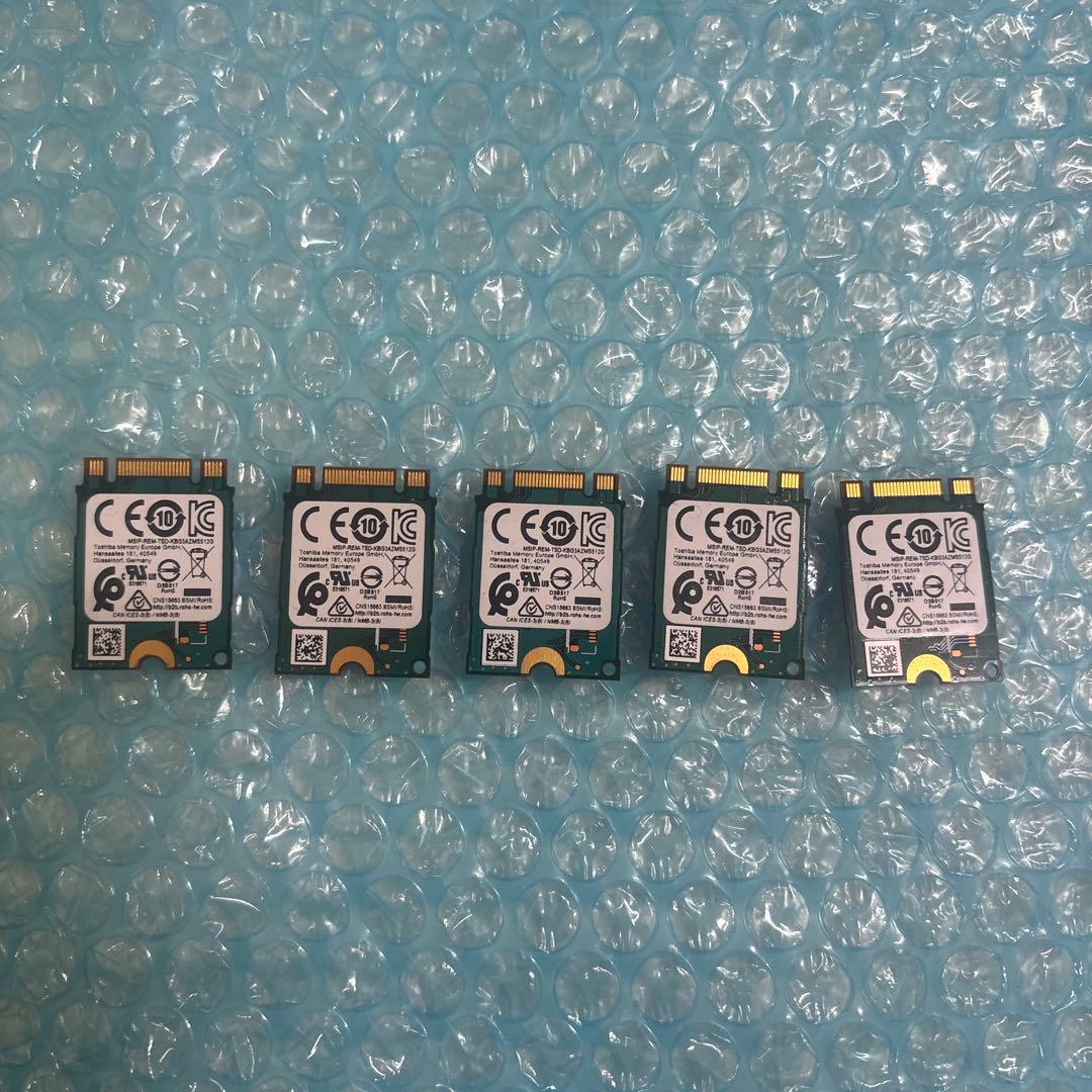 ①TOSHIBA NVMe M.2 2230 256GB×5セット