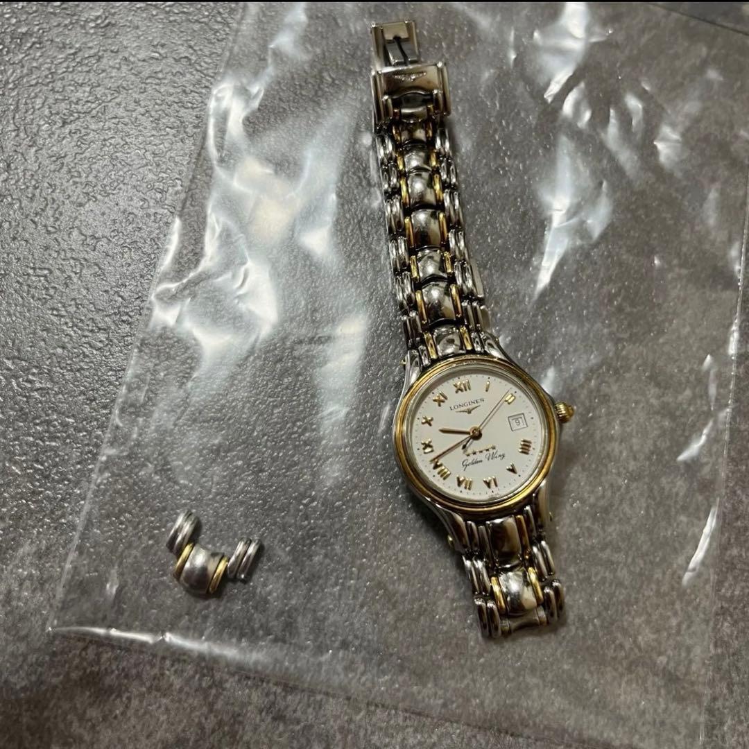 LONGINES ロンジン ゴールデンウィング デイト ホワイト文字盤　希少