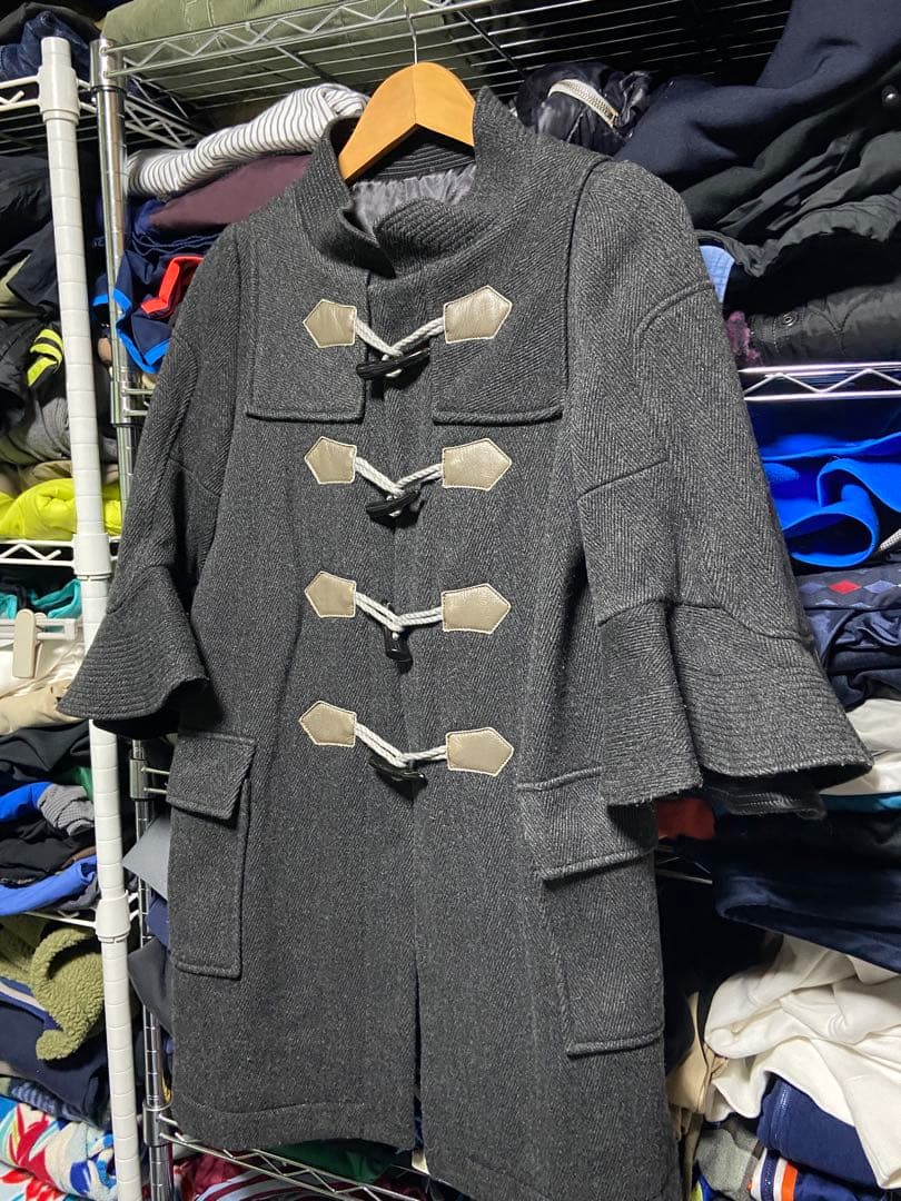 sacai 変形ダッフルコート フレア袖