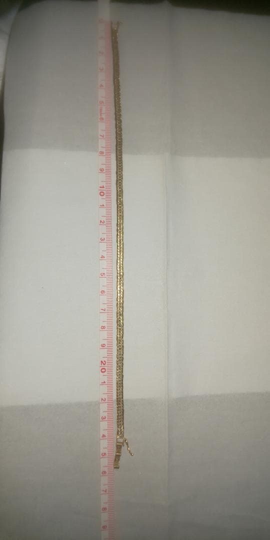 18金 喜平アンクレット 9.9g 25cm 8面トリプルK18 キヘイ