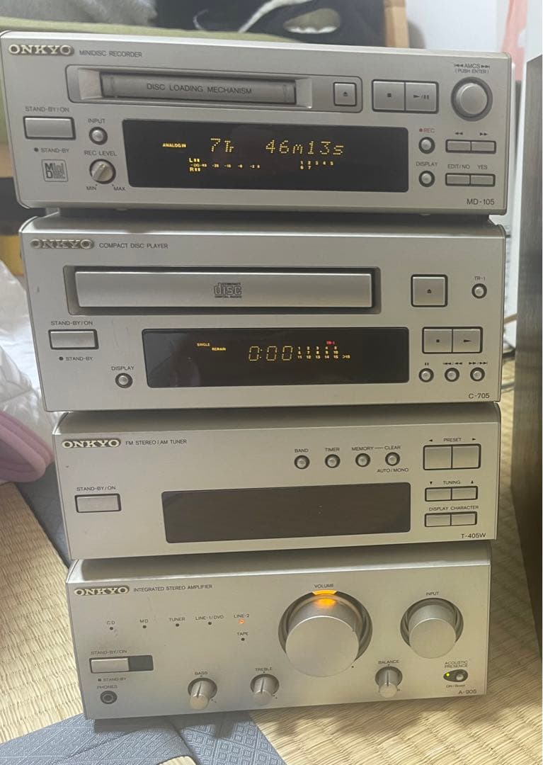 ONKYO MD-105 ミニディスクレコーダー セット