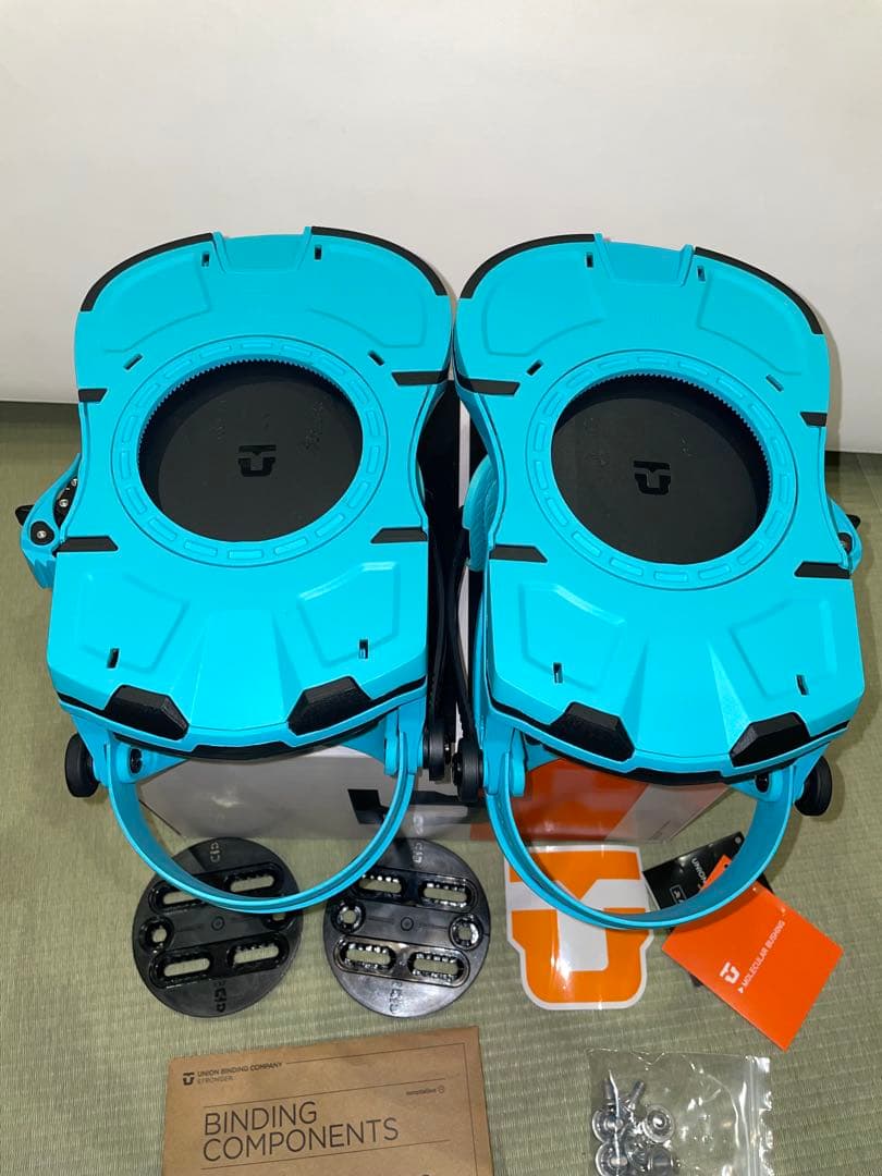 【美品】UNION ビンディング M CYAN バインディング