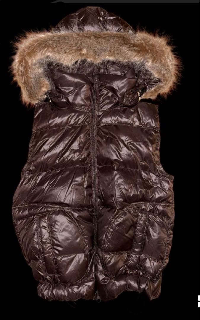 値下げ・即決welcome！！OLDGAP00sダウンベスト 平成光沢 y2k